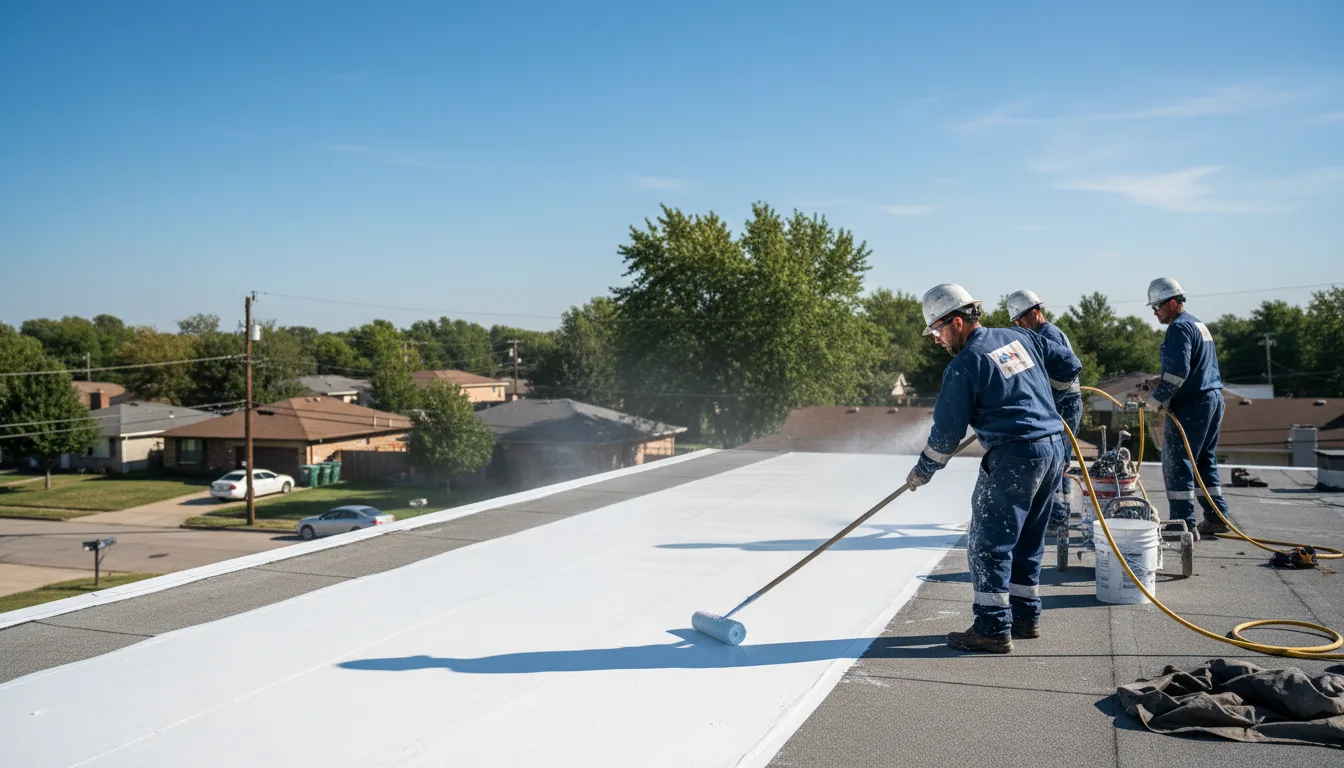 Commercial roof coating in Slater, MO near me